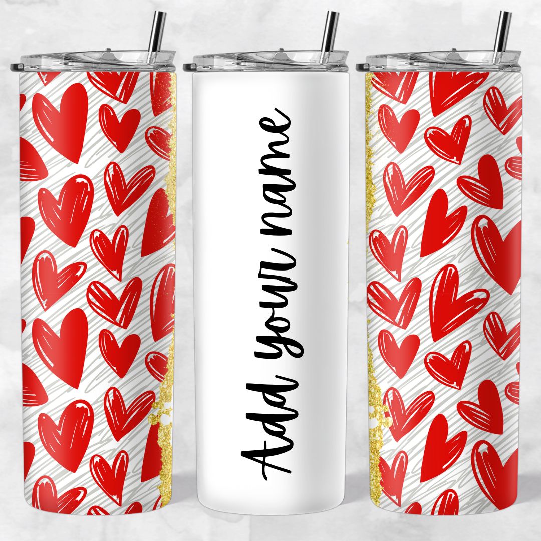 Valentines Skinny Tumbler