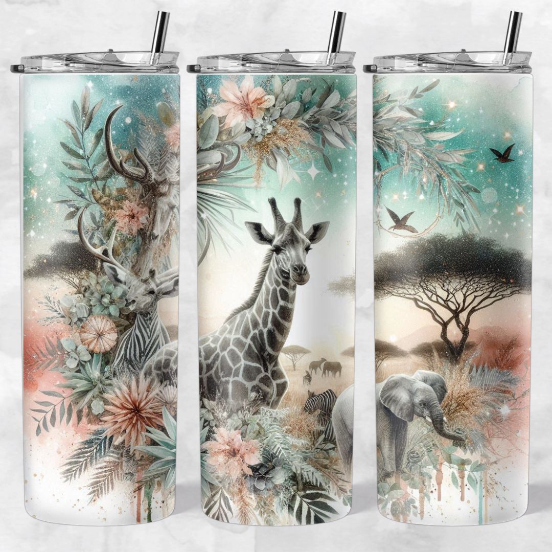 Glamour African Bushveld Skinny Tumblers