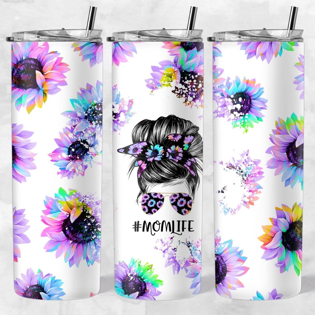 Momlife and Bun Head Skinny Tumblers - Image 11