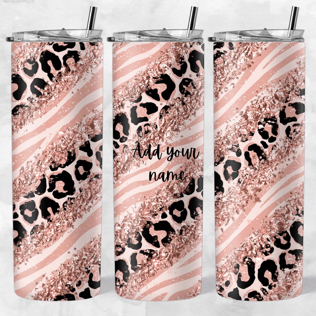 Leopard print skinny tumblers - Image 12