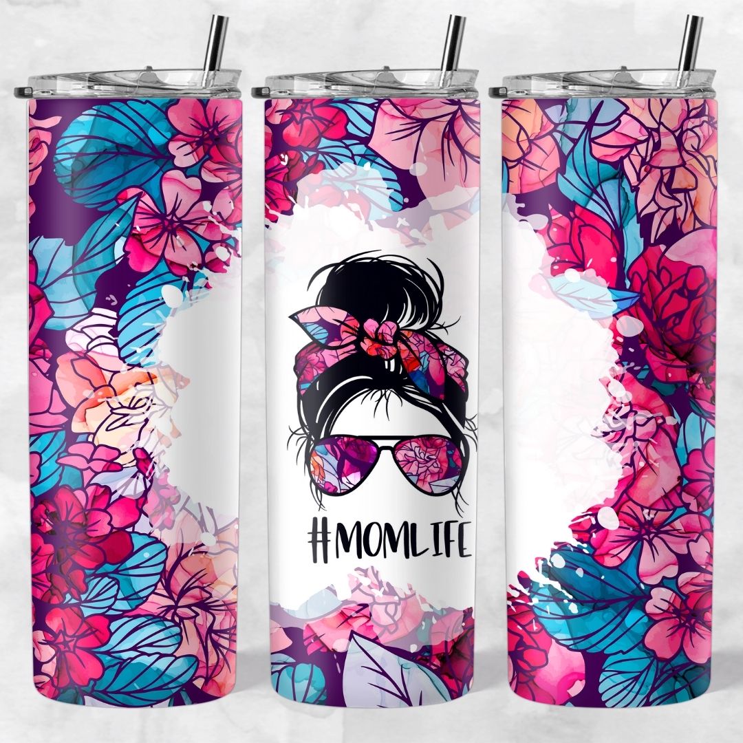 Momlife and Bun Head Skinny Tumblers - Image 13