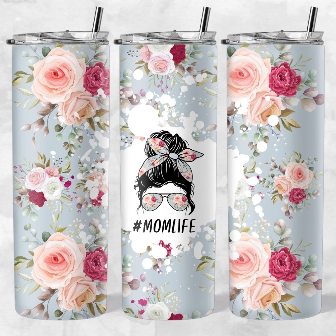 Momlife and Bun Head Skinny Tumblers - Image 14