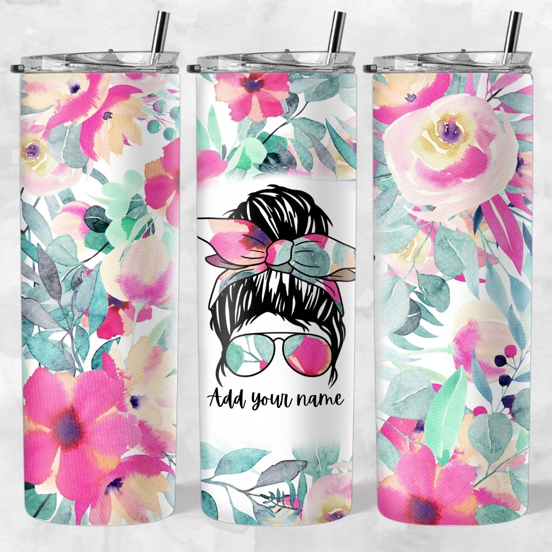 Momlife and Bun Head Skinny Tumblers - Image 15