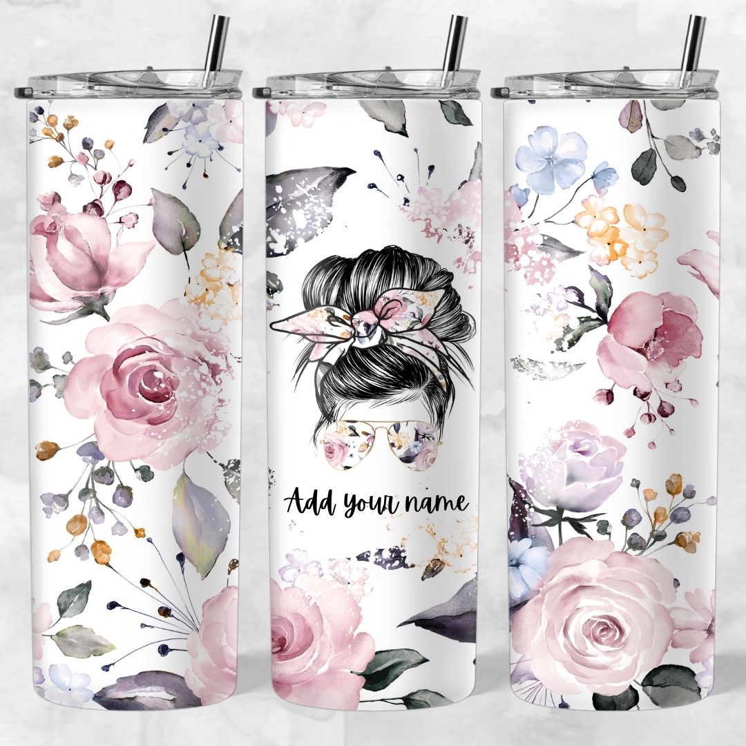 Momlife and Bun Head Skinny Tumblers - Image 26