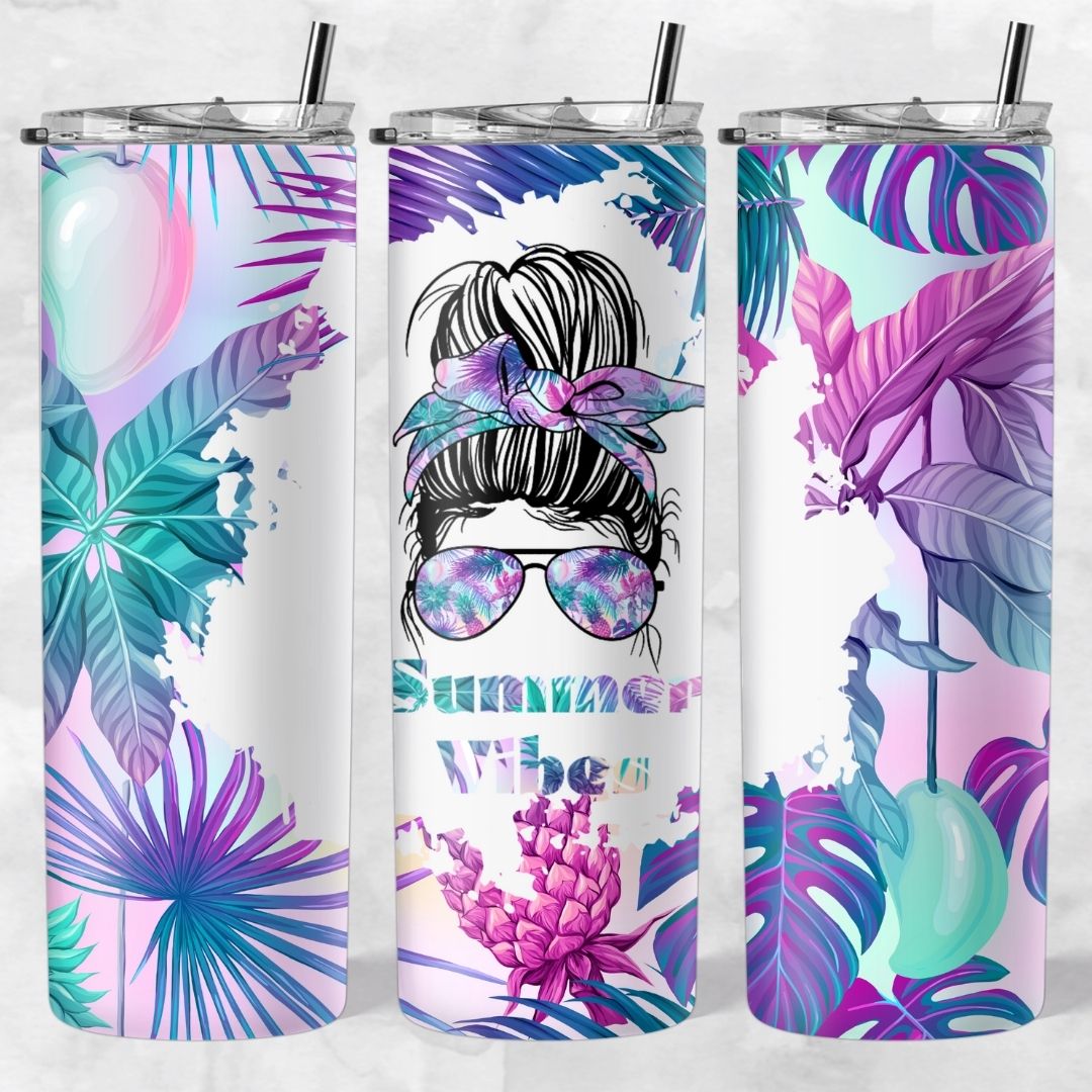 Momlife and Bun Head Skinny Tumblers - Image 27