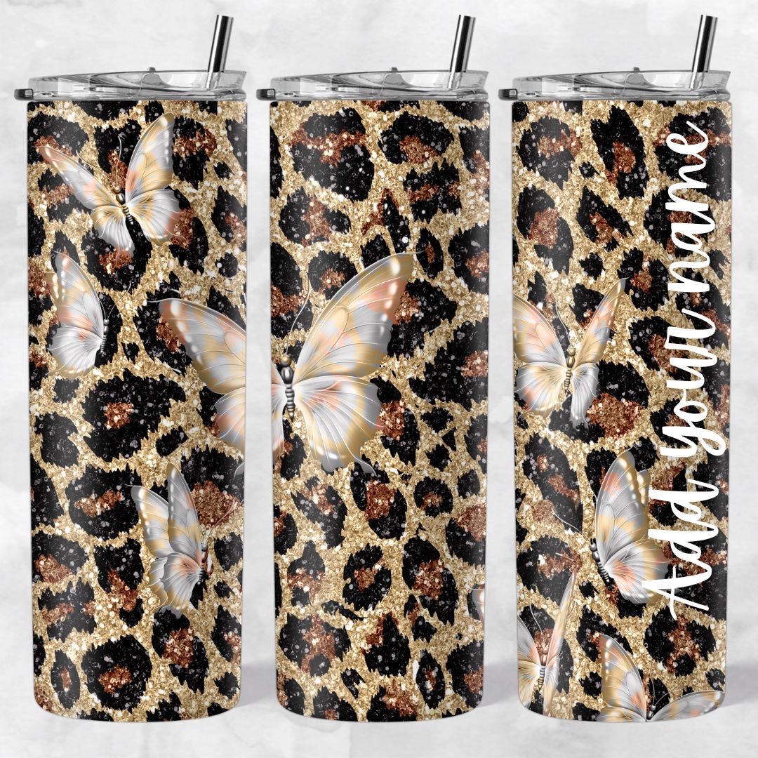 Leopard print skinny tumblers - Image 28