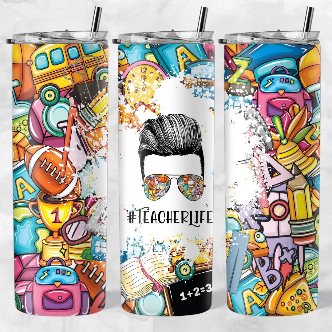 Momlife and Bun Head Skinny Tumblers - Image 32