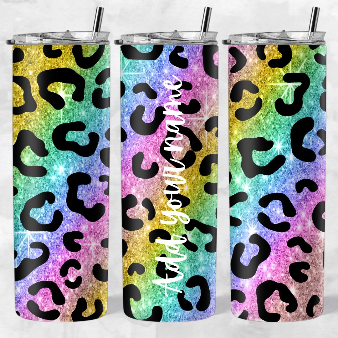 Leopard print skinny tumblers - Image 34