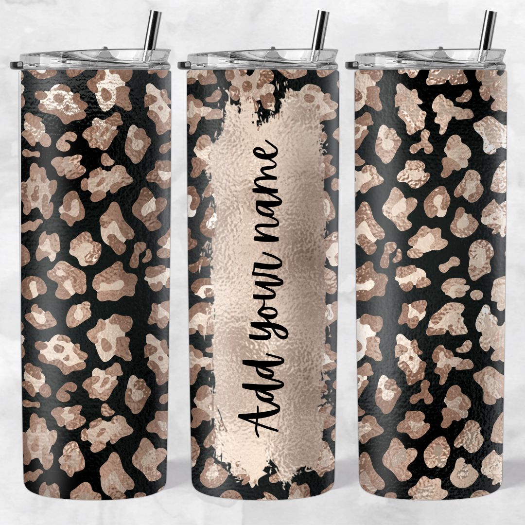Leopard print skinny tumblers - Image 4