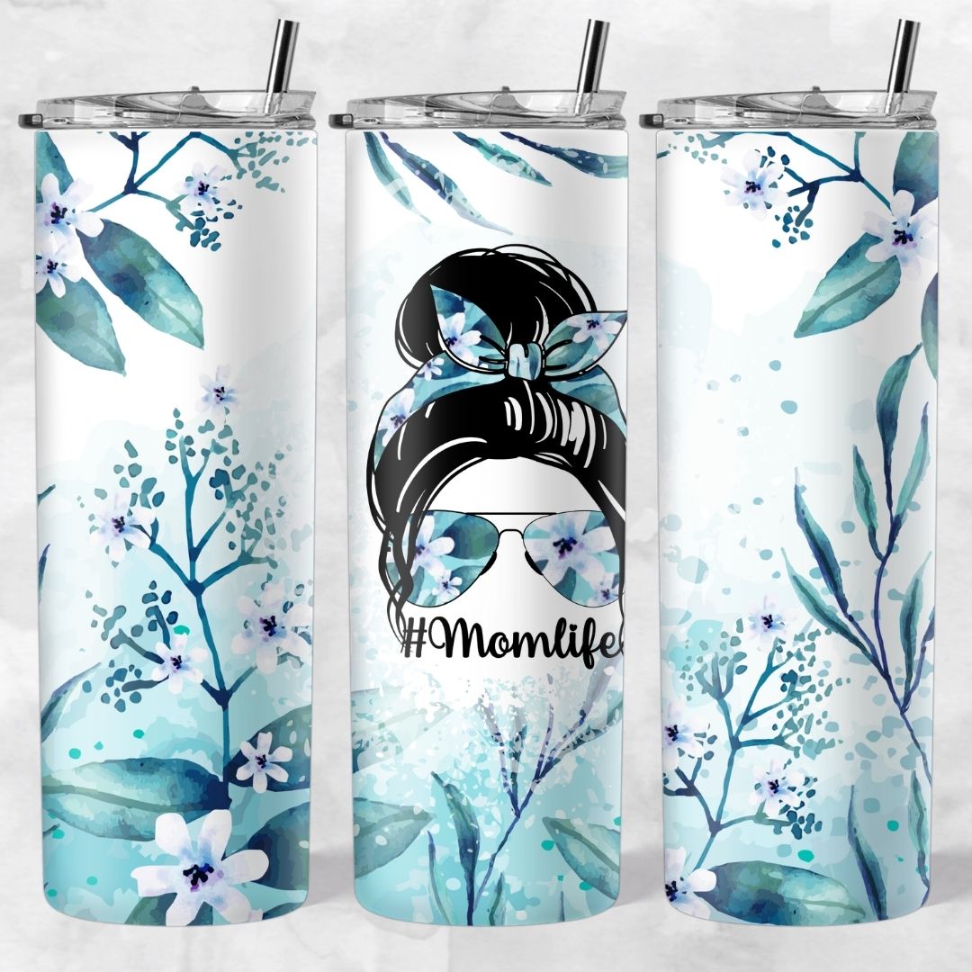 Momlife and Bun Head Skinny Tumblers - Image 4