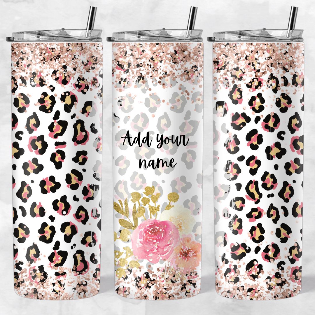Leopard print skinny tumblers - Image 42