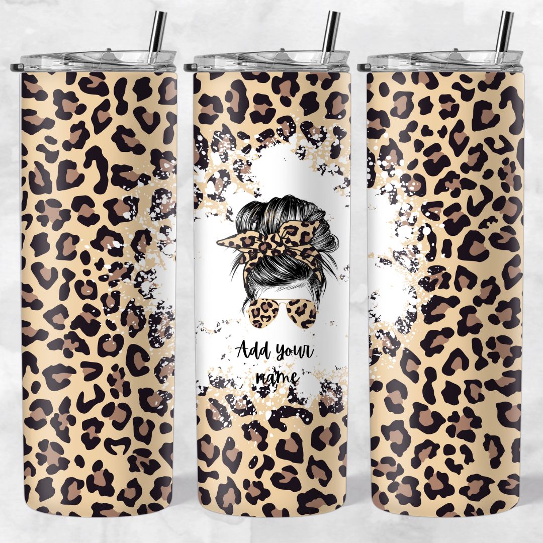 Leopard print skinny tumblers - Image 43