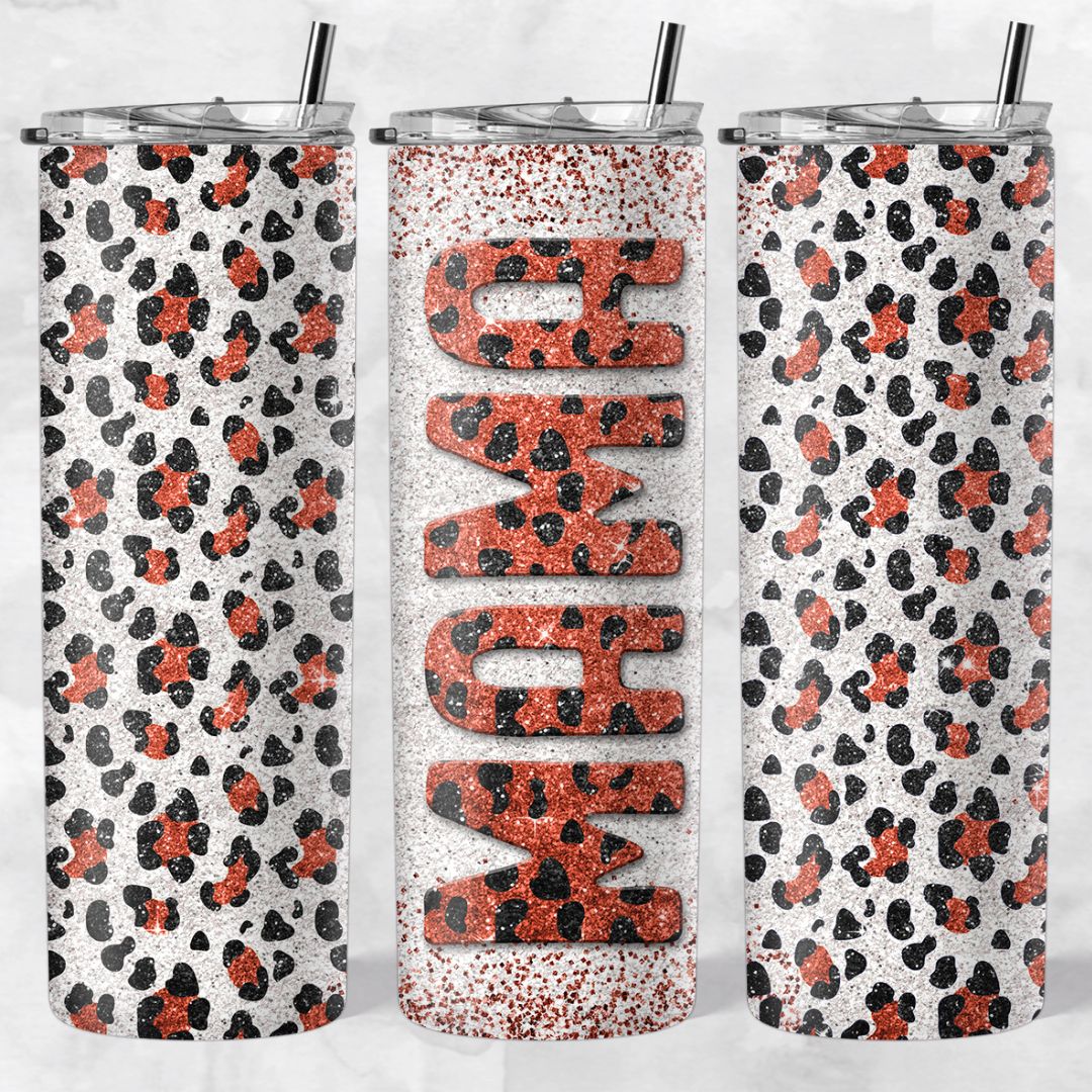 Leopard print skinny tumblers - Image 44