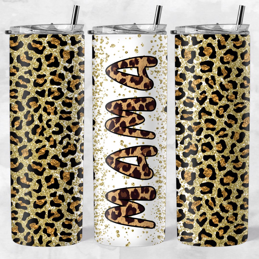 Leopard print skinny tumblers - Image 45