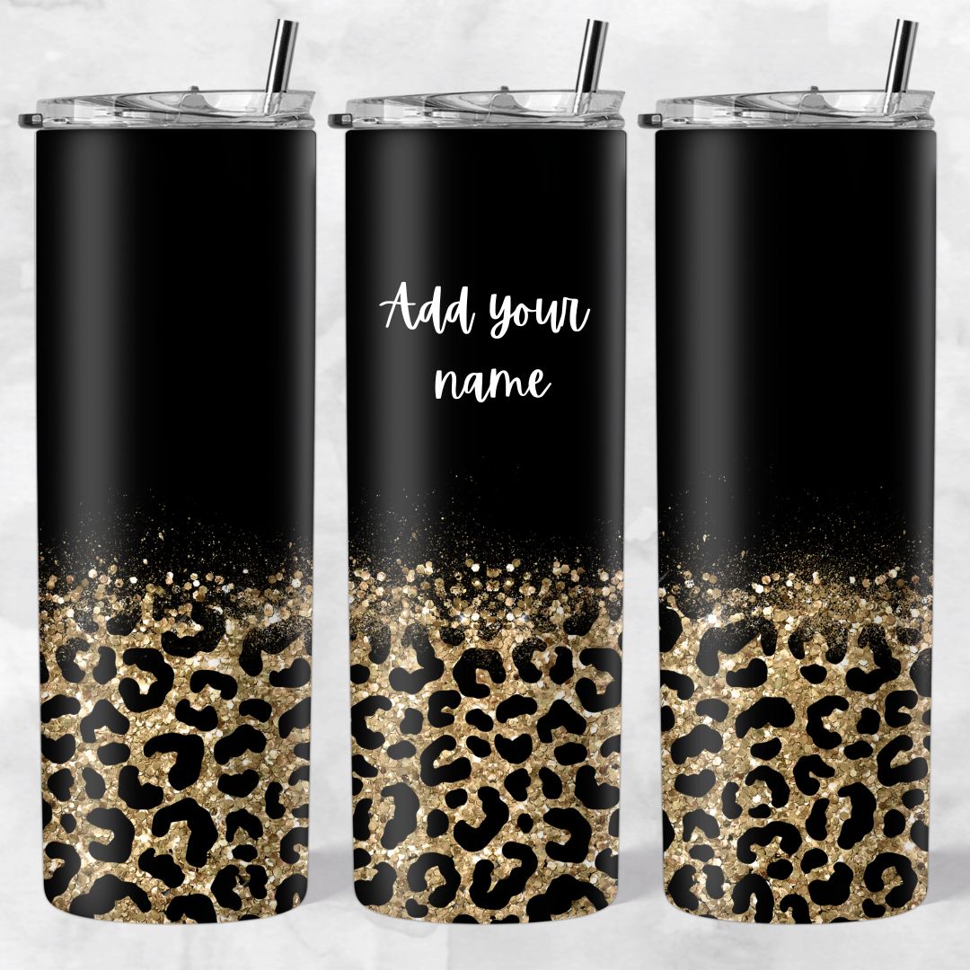 Leopard print skinny tumblers - Image 46