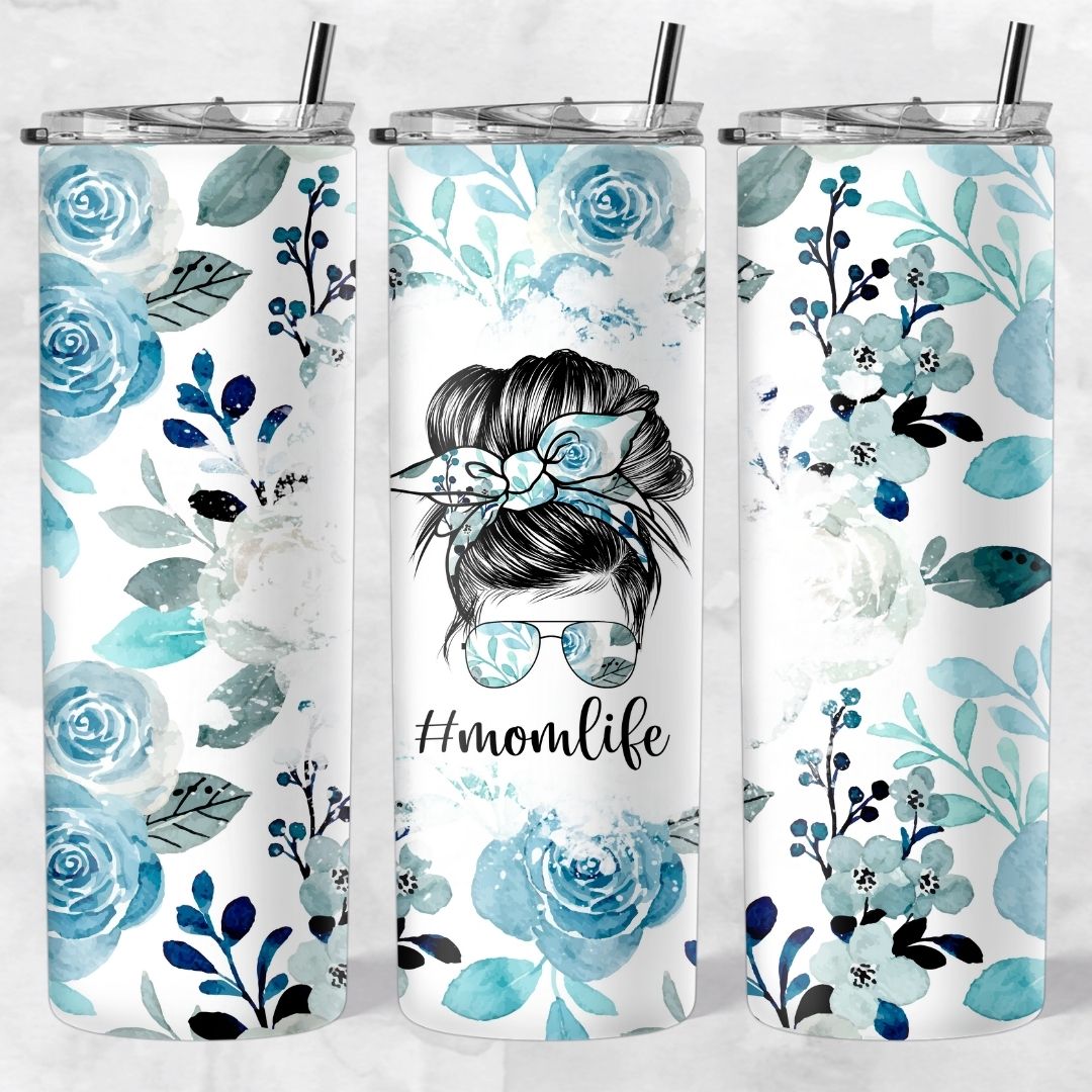 Momlife and Bun Head Skinny Tumblers - Image 5