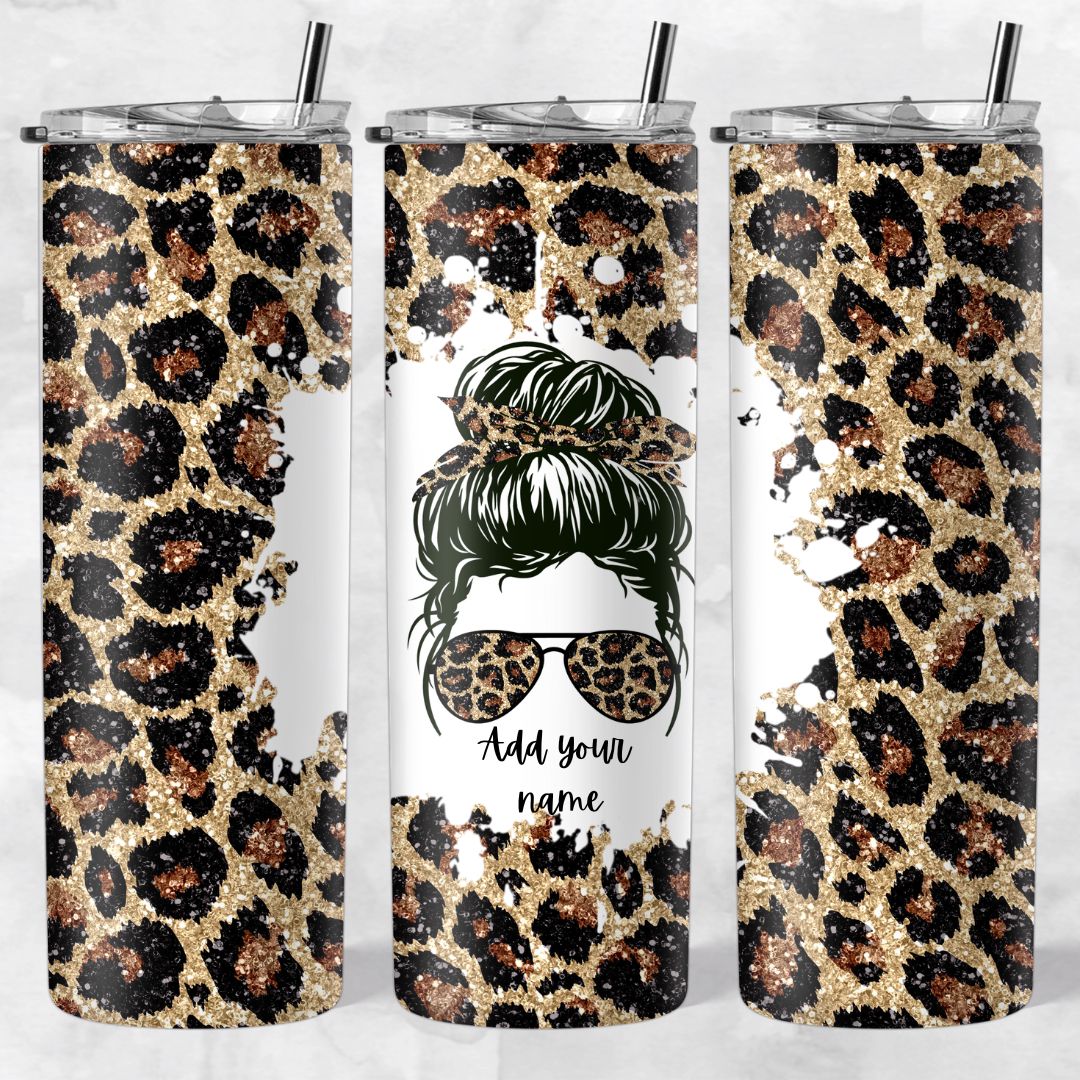 Leopard print skinny tumblers - Image 48