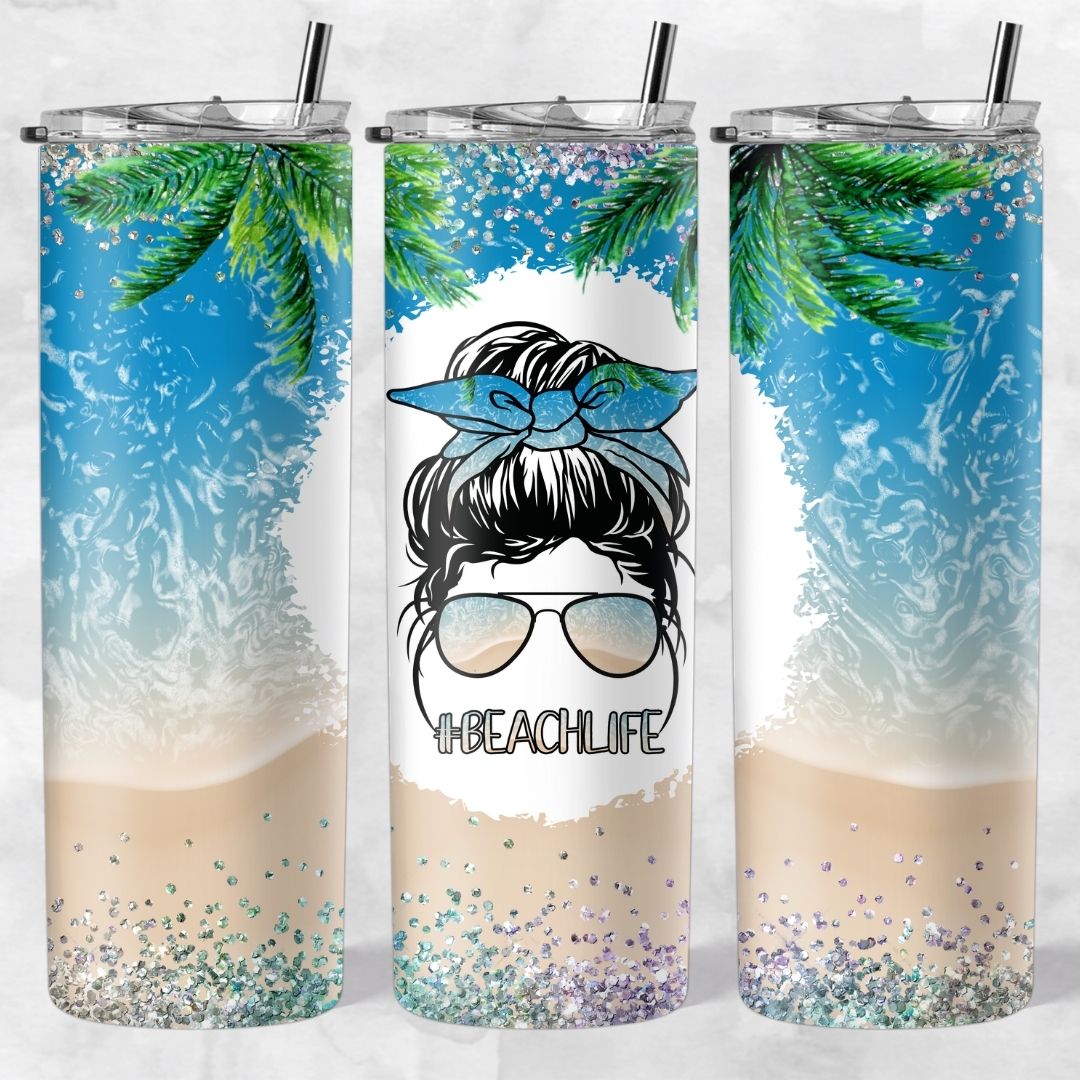 Momlife and Bun Head Skinny Tumblers - Image 7