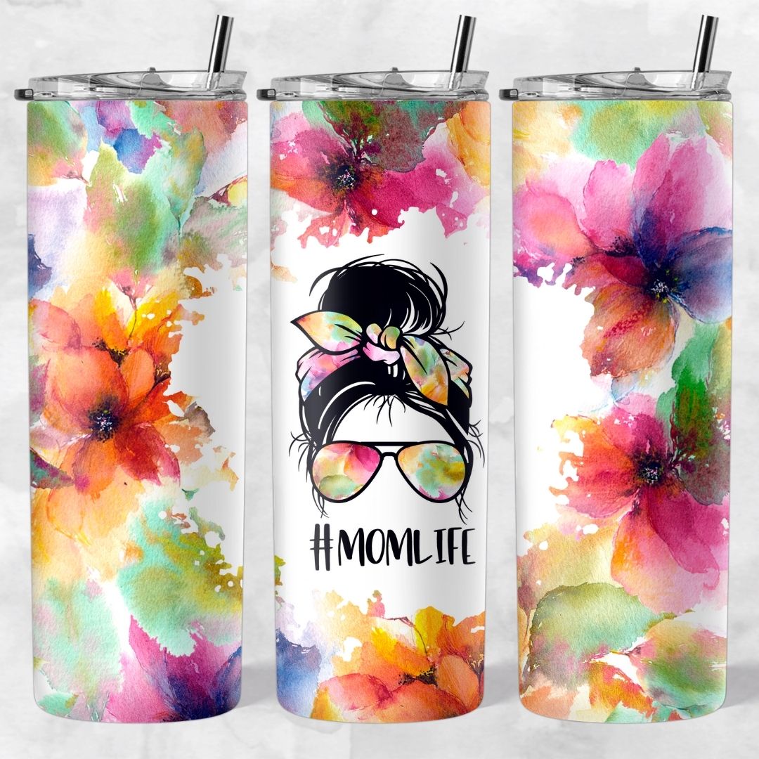 Momlife and Bun Head Skinny Tumblers - Image 9
