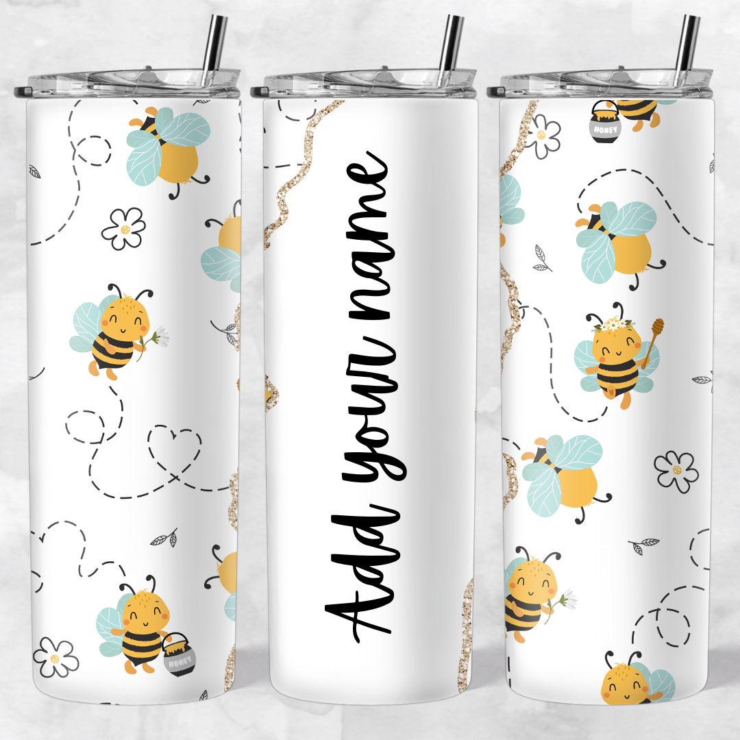 Bee Skinny Tumblers