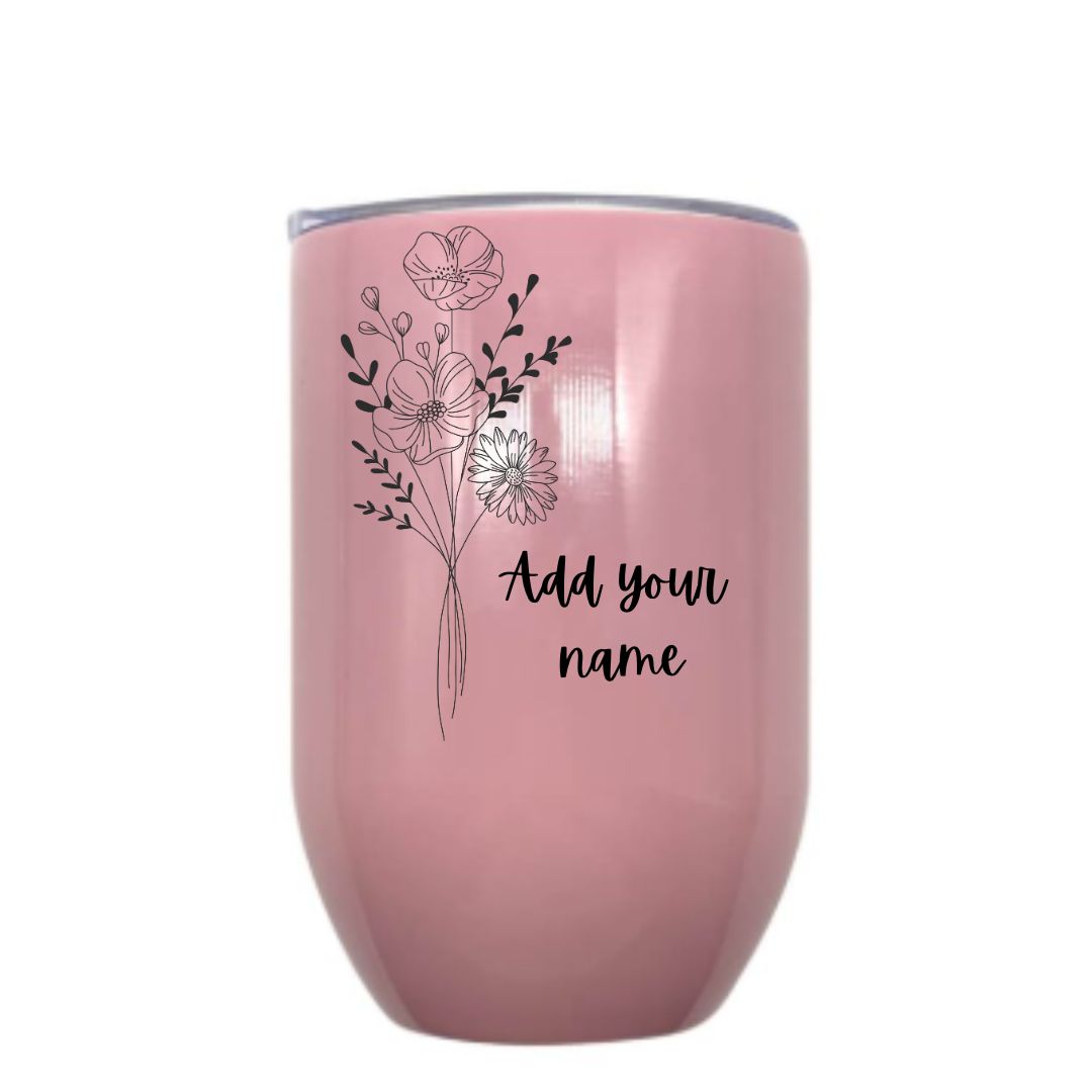 Pink Wine Tumbler