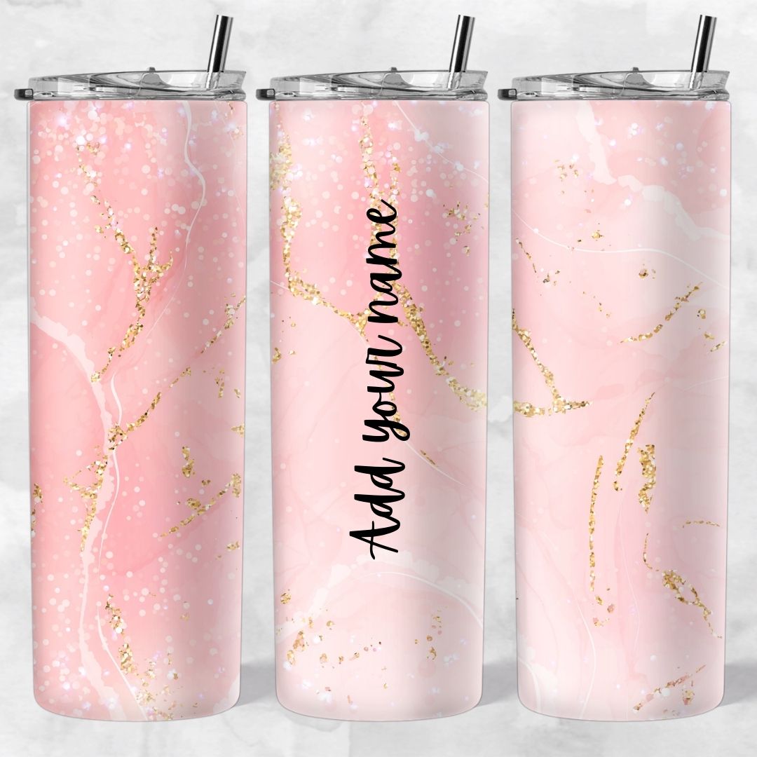 Marble and Glitter skinny tumblers - Image 100