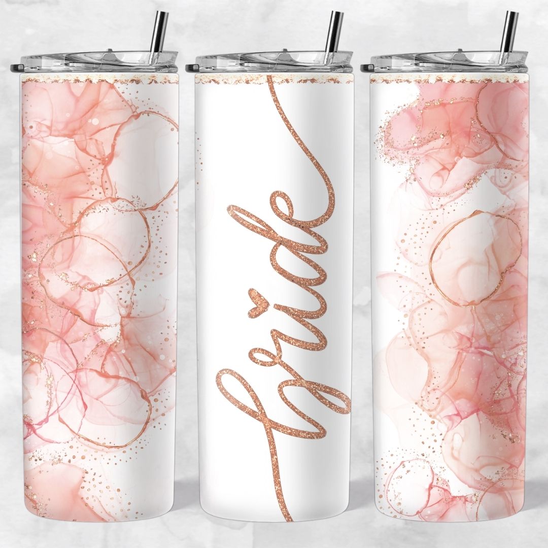 Marble and Glitter skinny tumblers - Image 102