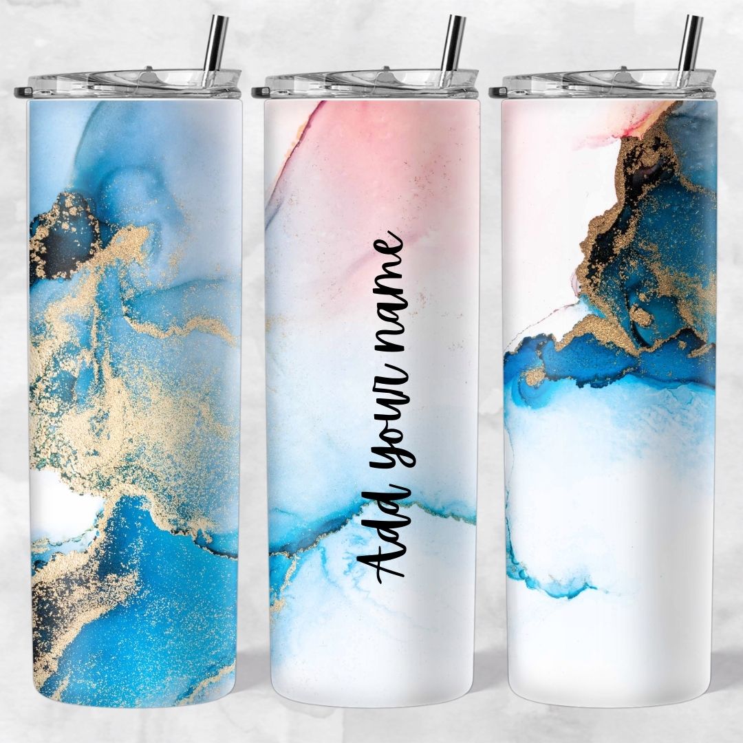 Marble and Glitter skinny tumblers - Image 11