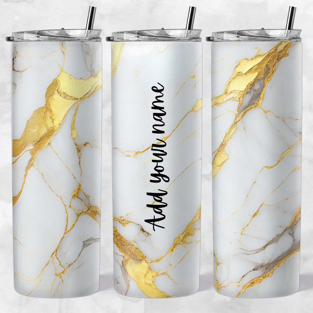Marble and Glitter skinny tumblers - Image 110