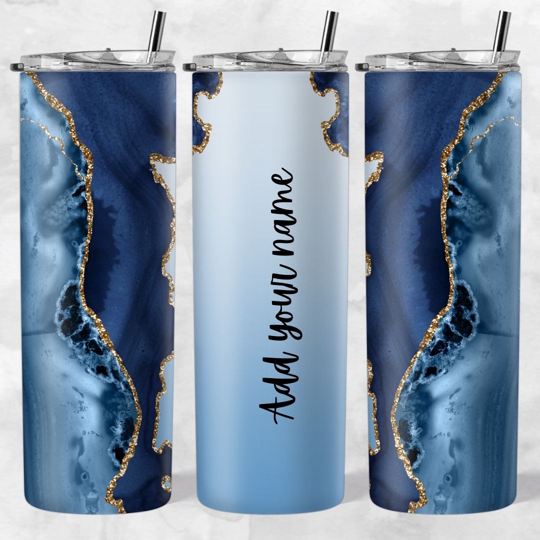 Marble and Glitter skinny tumblers - Image 15