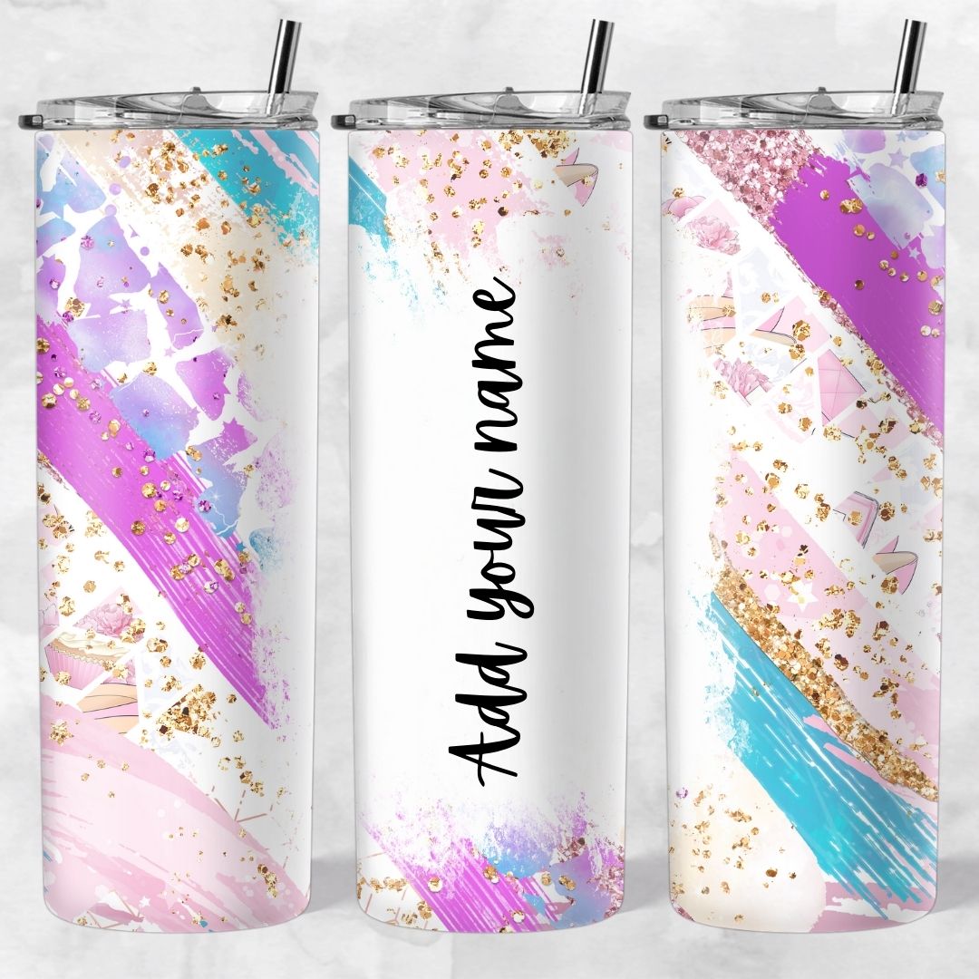 Marble and Glitter skinny tumblers - Image 2