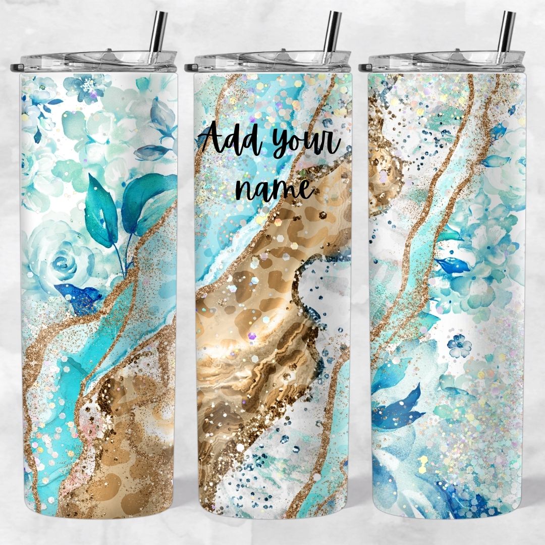 Marble and Glitter skinny tumblers - Image 21