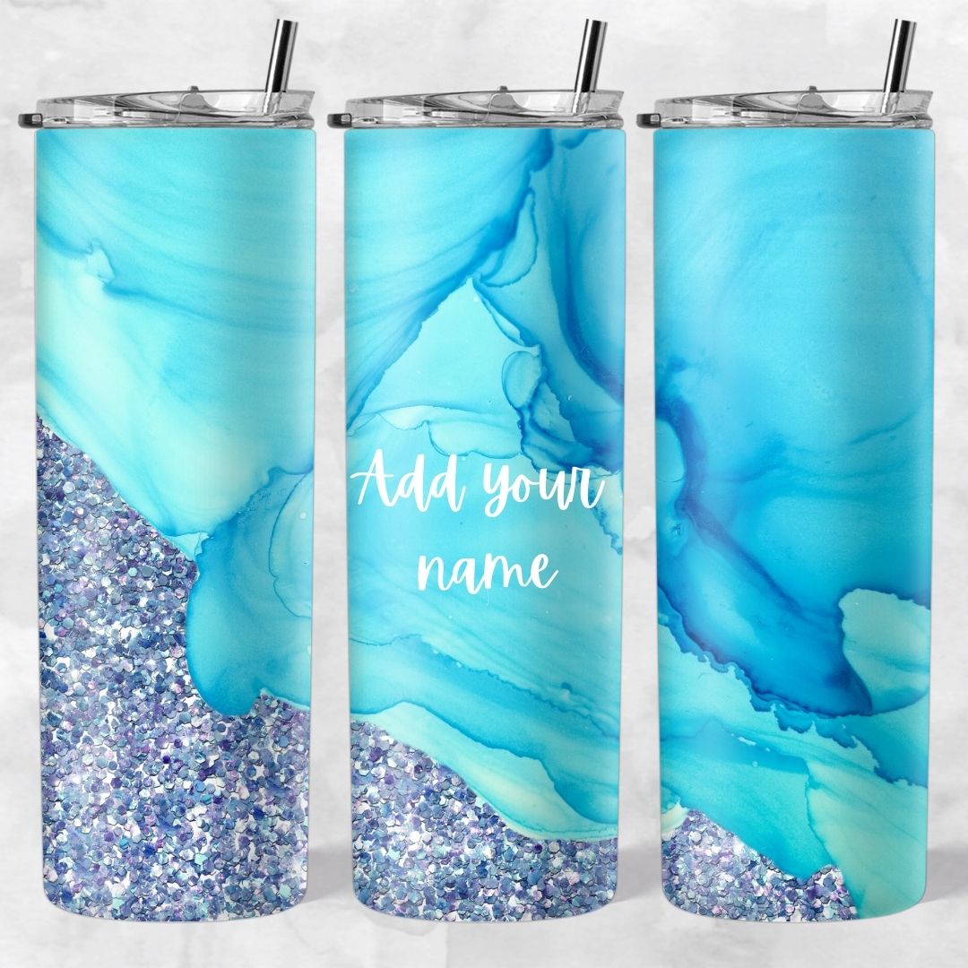 Marble and Glitter skinny tumblers - Image 24
