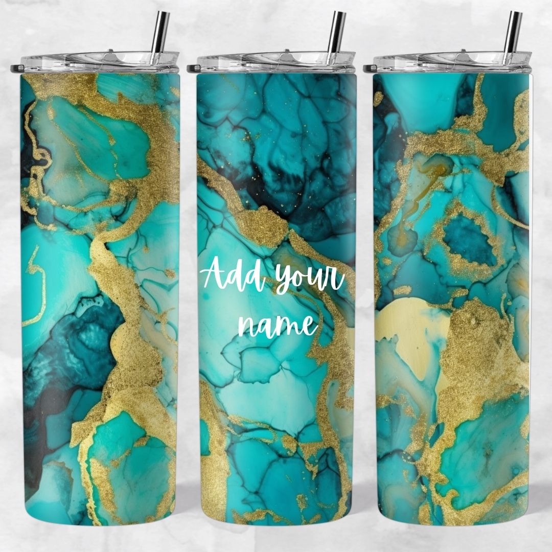 Marble and Glitter skinny tumblers - Image 25