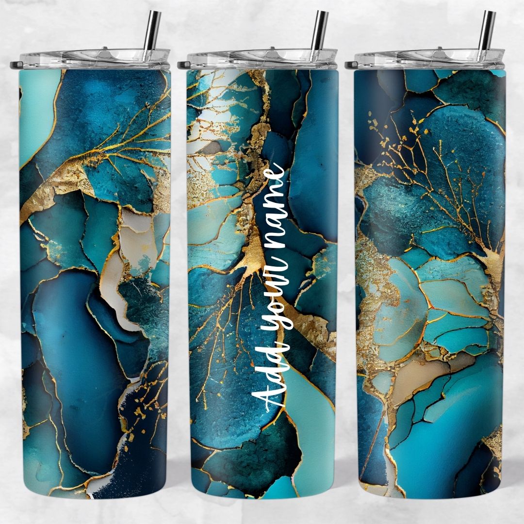 Marble and Glitter skinny tumblers - Image 28