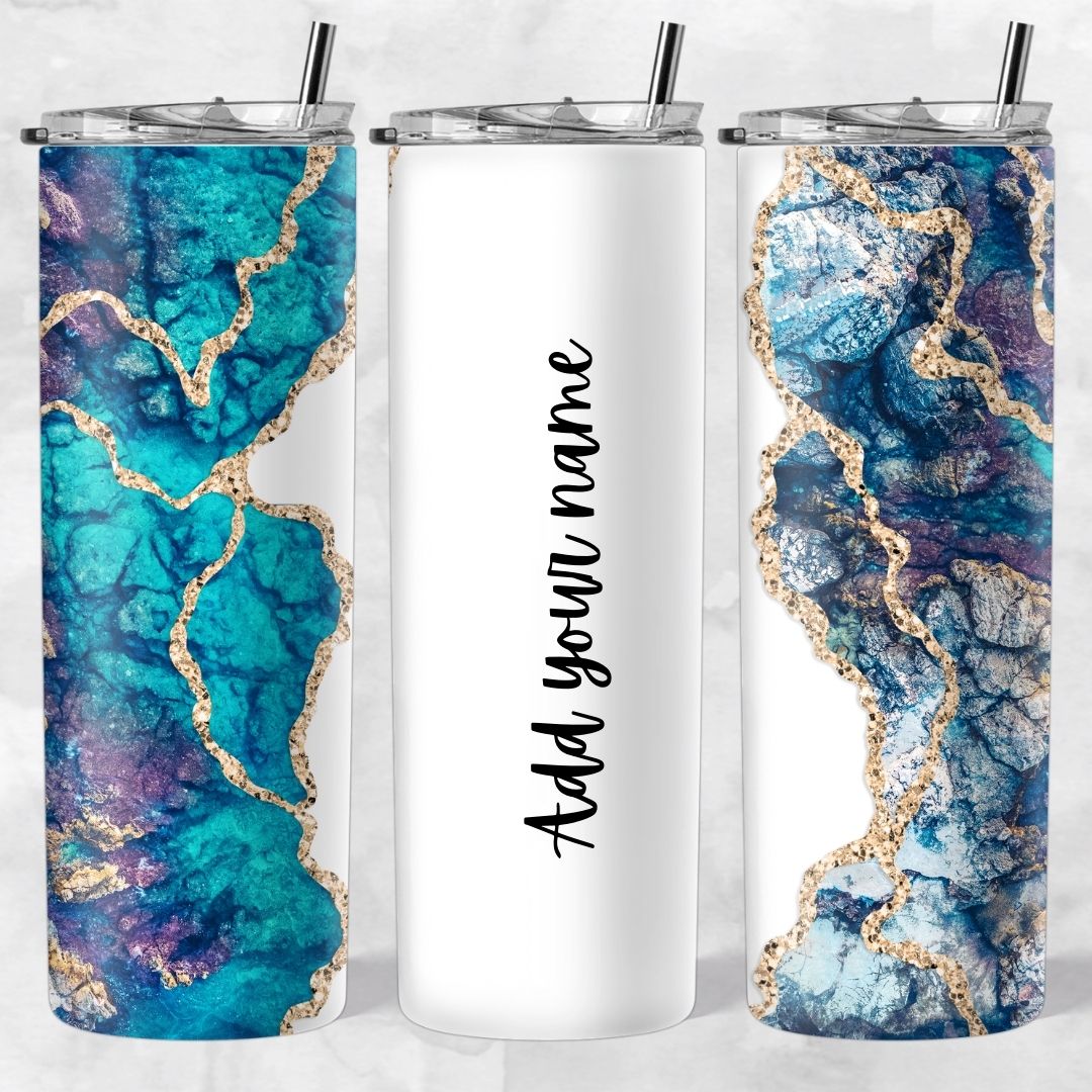 Marble and Glitter skinny tumblers - Image 33