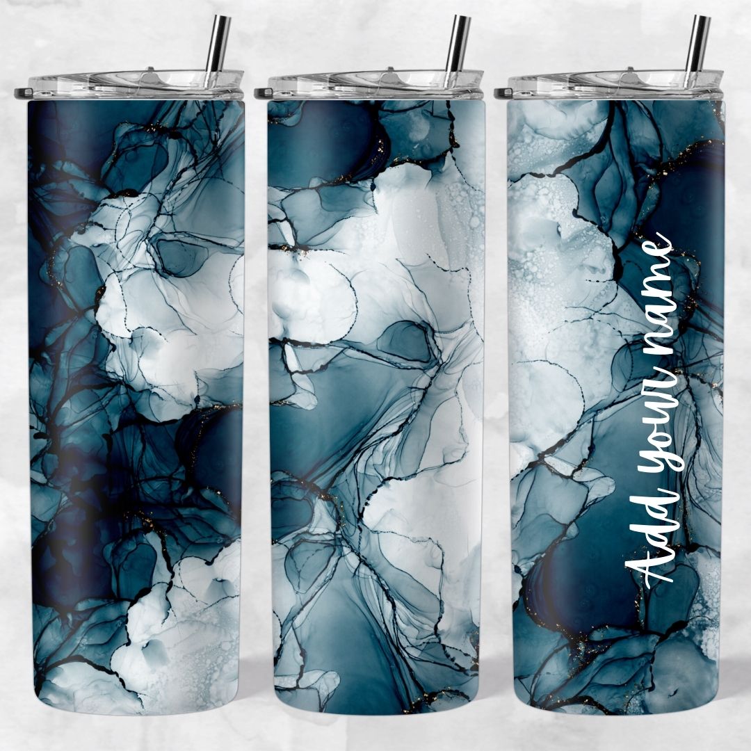 Marble and Glitter skinny tumblers - Image 34