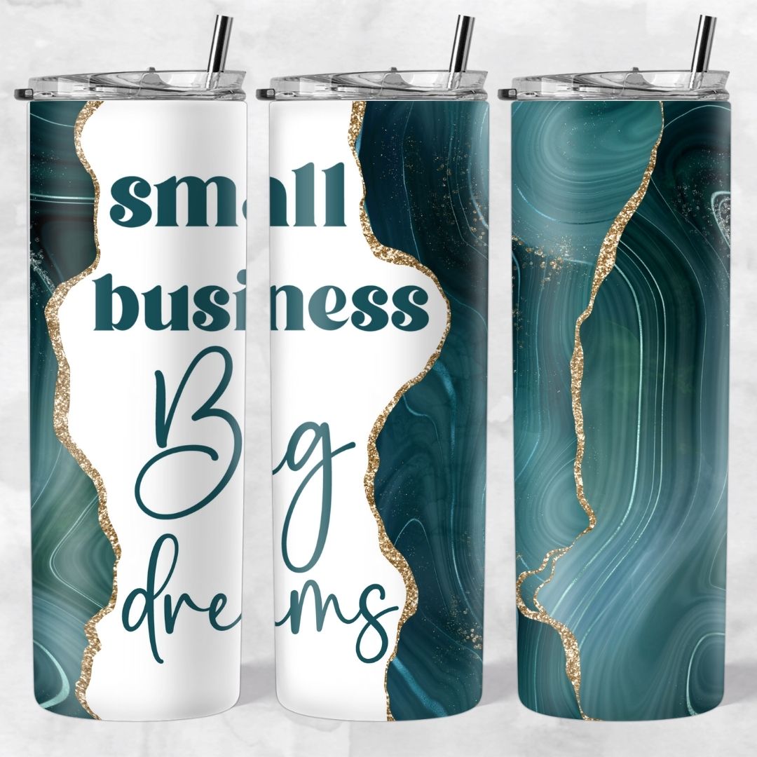 Marble and Glitter skinny tumblers - Image 38