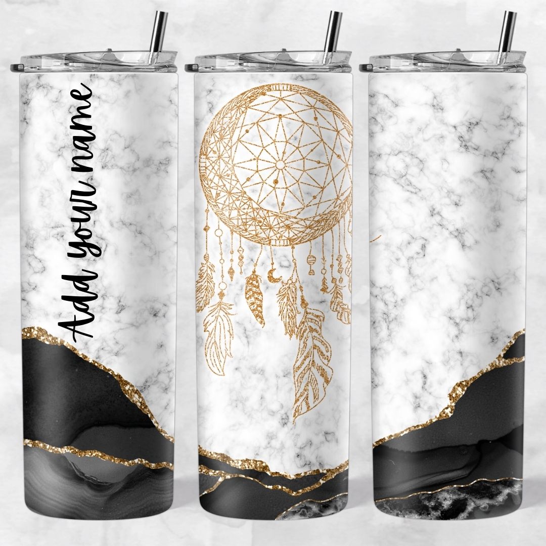 Marble and Glitter skinny tumblers - Image 41