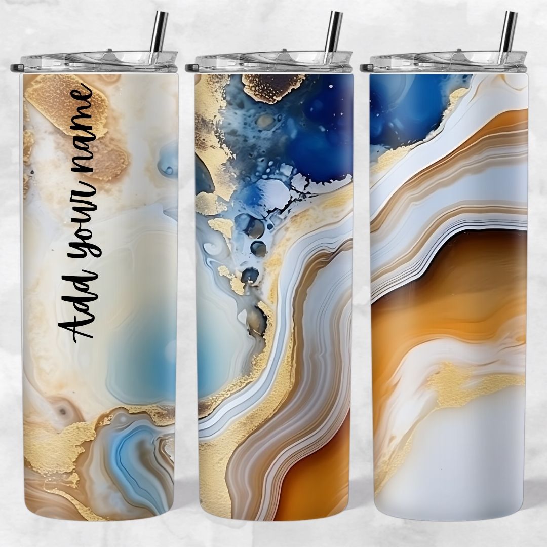 Marble and Glitter skinny tumblers - Image 43