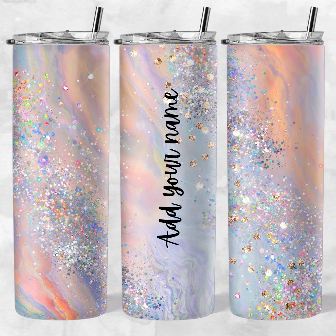 Marble and Glitter skinny tumblers - Image 46