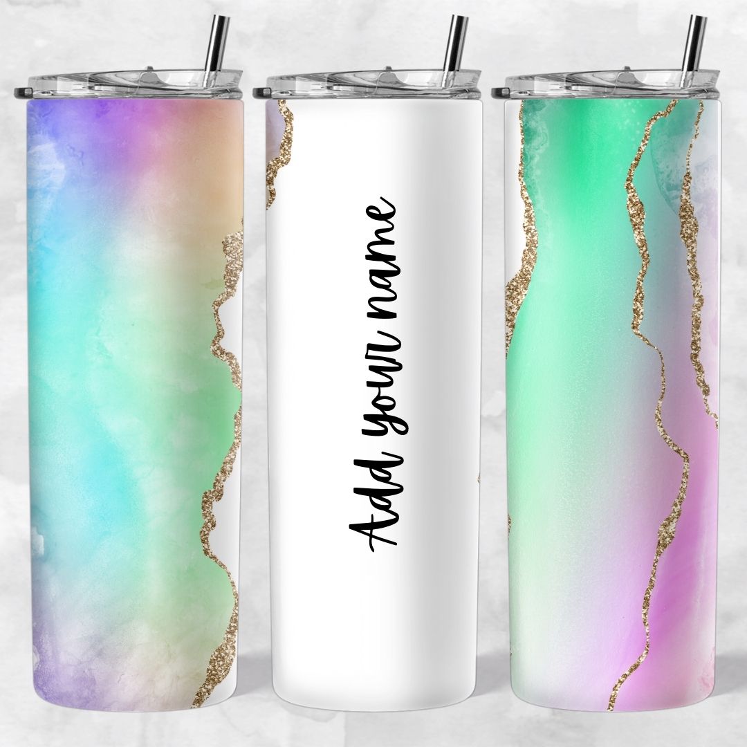 Marble and Glitter skinny tumblers - Image 48