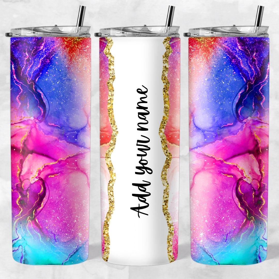 Marble and Glitter skinny tumblers - Image 56