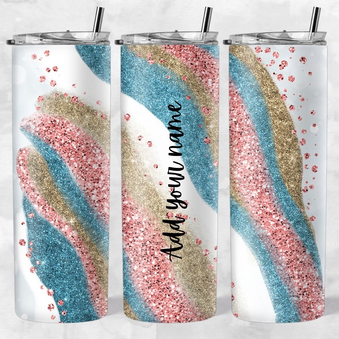 Marble and Glitter skinny tumblers - Image 60