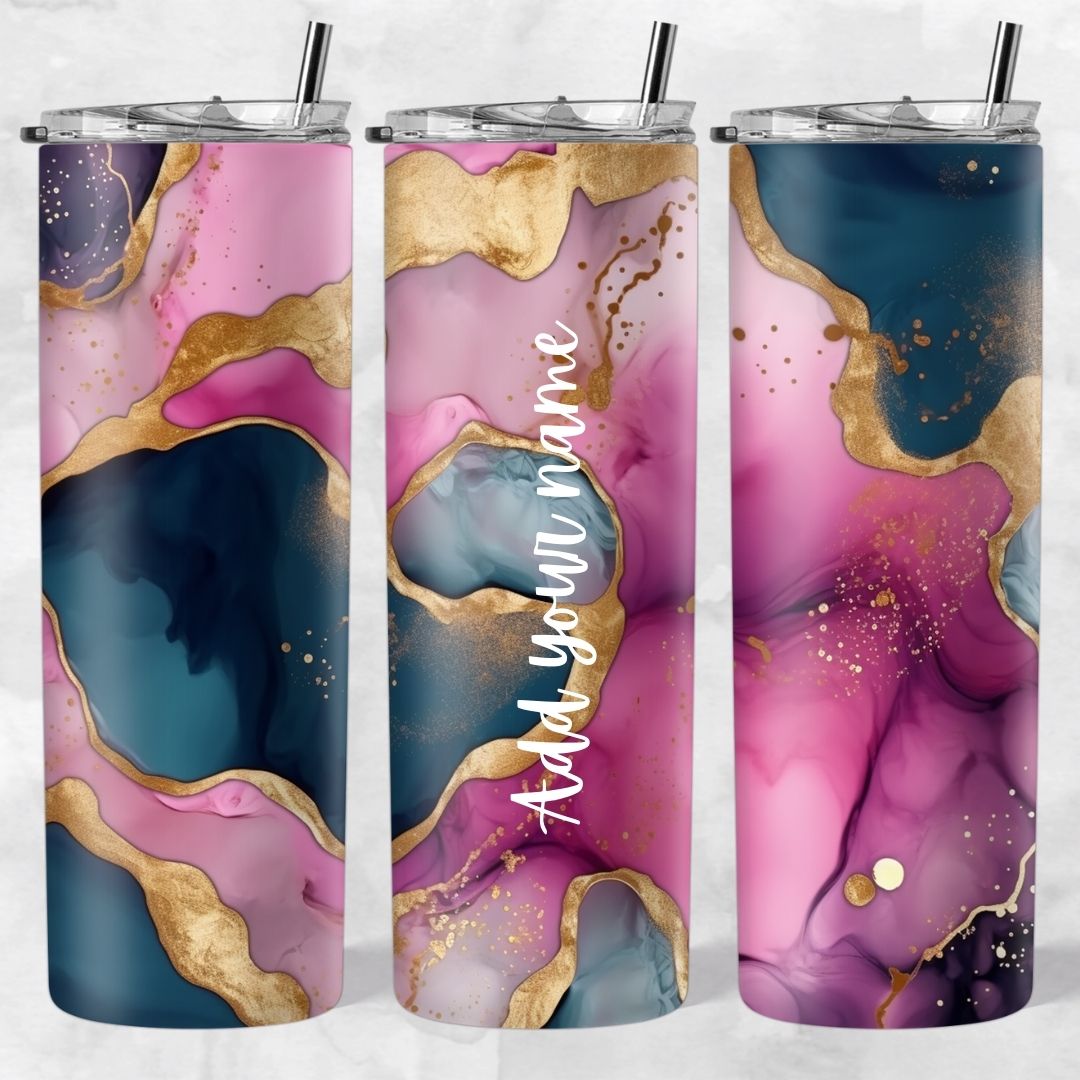 Marble and Glitter skinny tumblers - Image 62