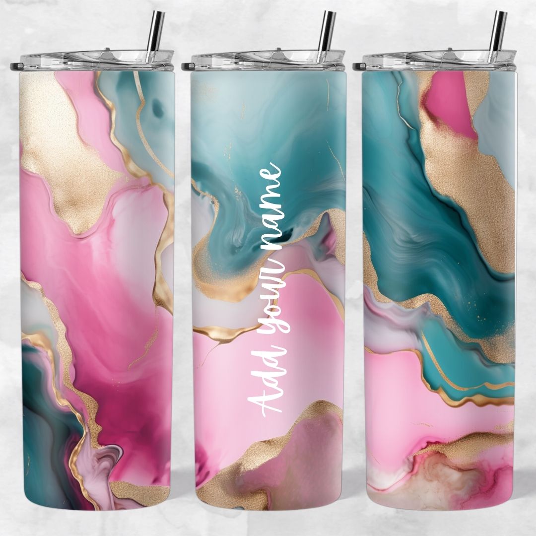 Marble and Glitter skinny tumblers - Image 66