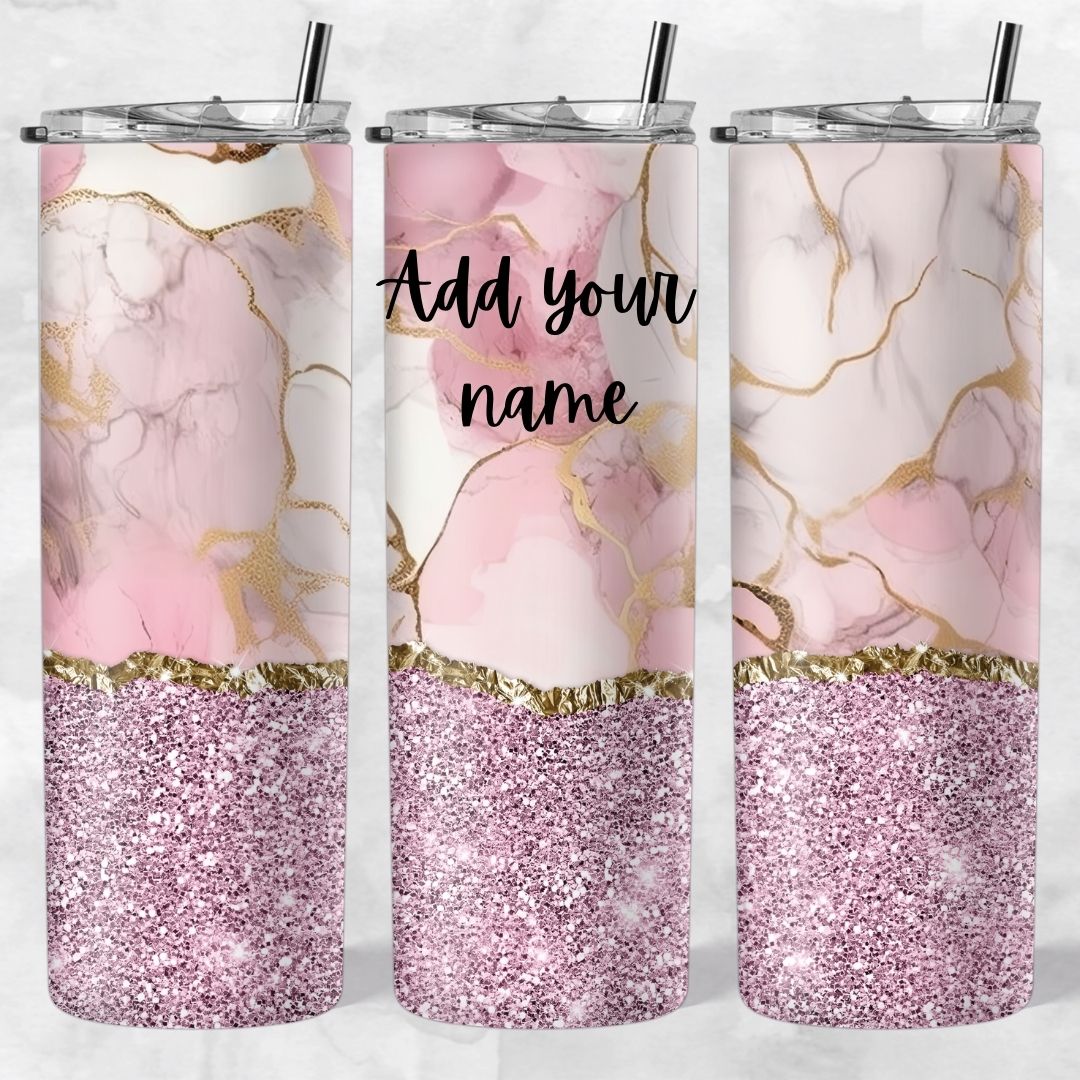Marble and Glitter skinny tumblers - Image 69
