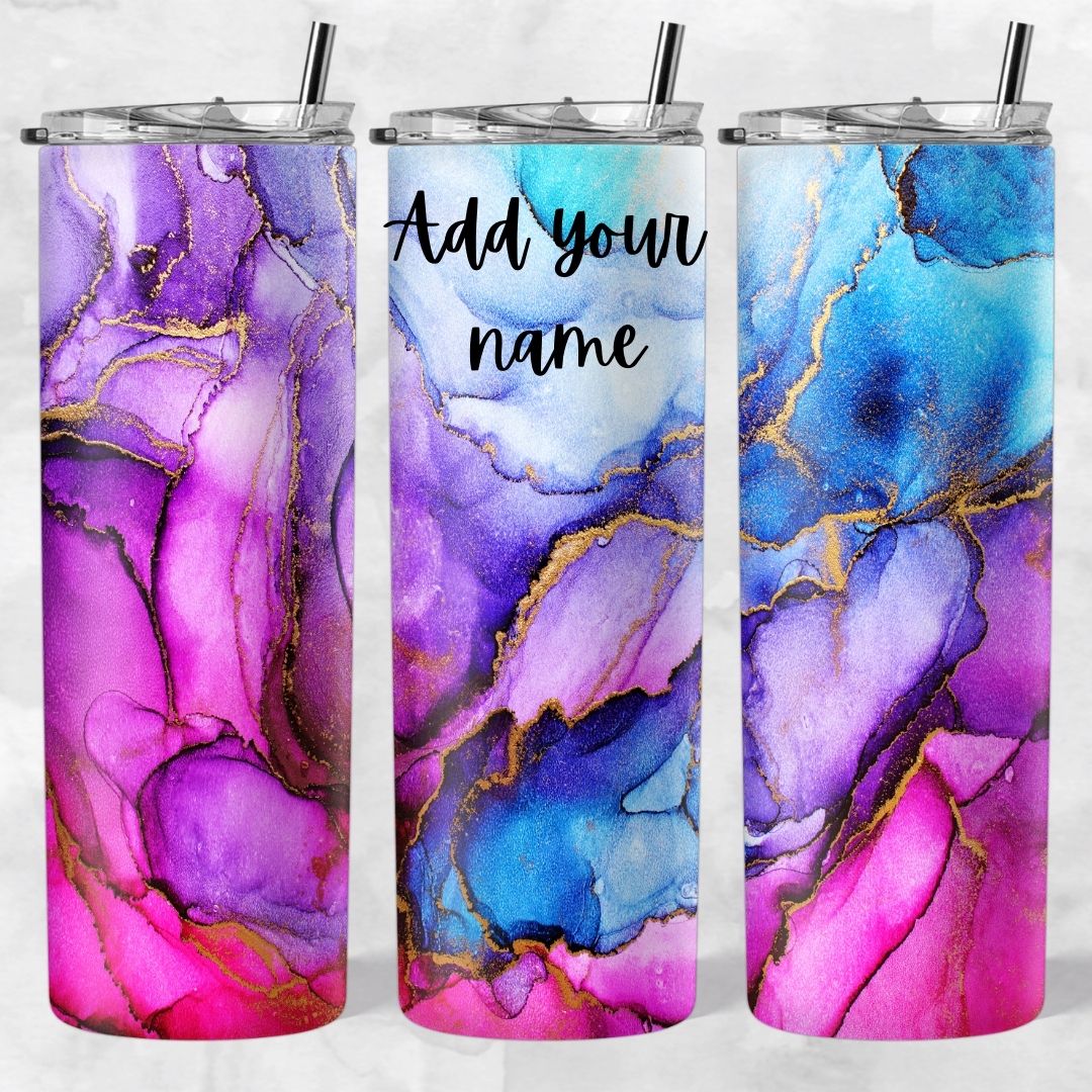 Marble and Glitter skinny tumblers - Image 70