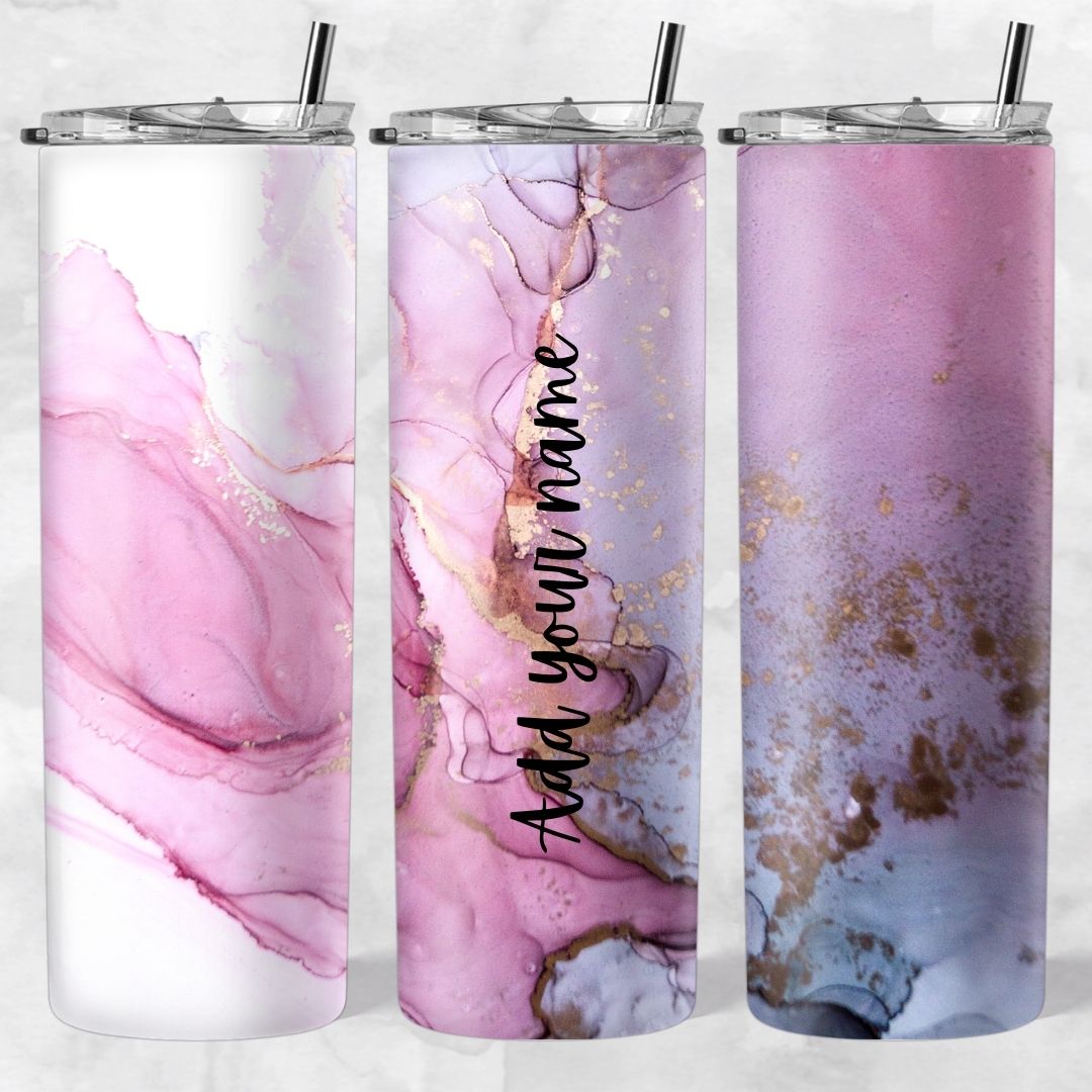 Marble and Glitter skinny tumblers - Image 74