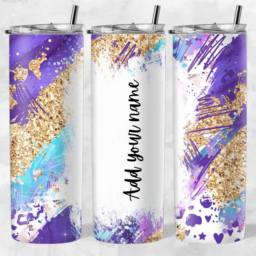 Marble and Glitter skinny tumblers - Image 8